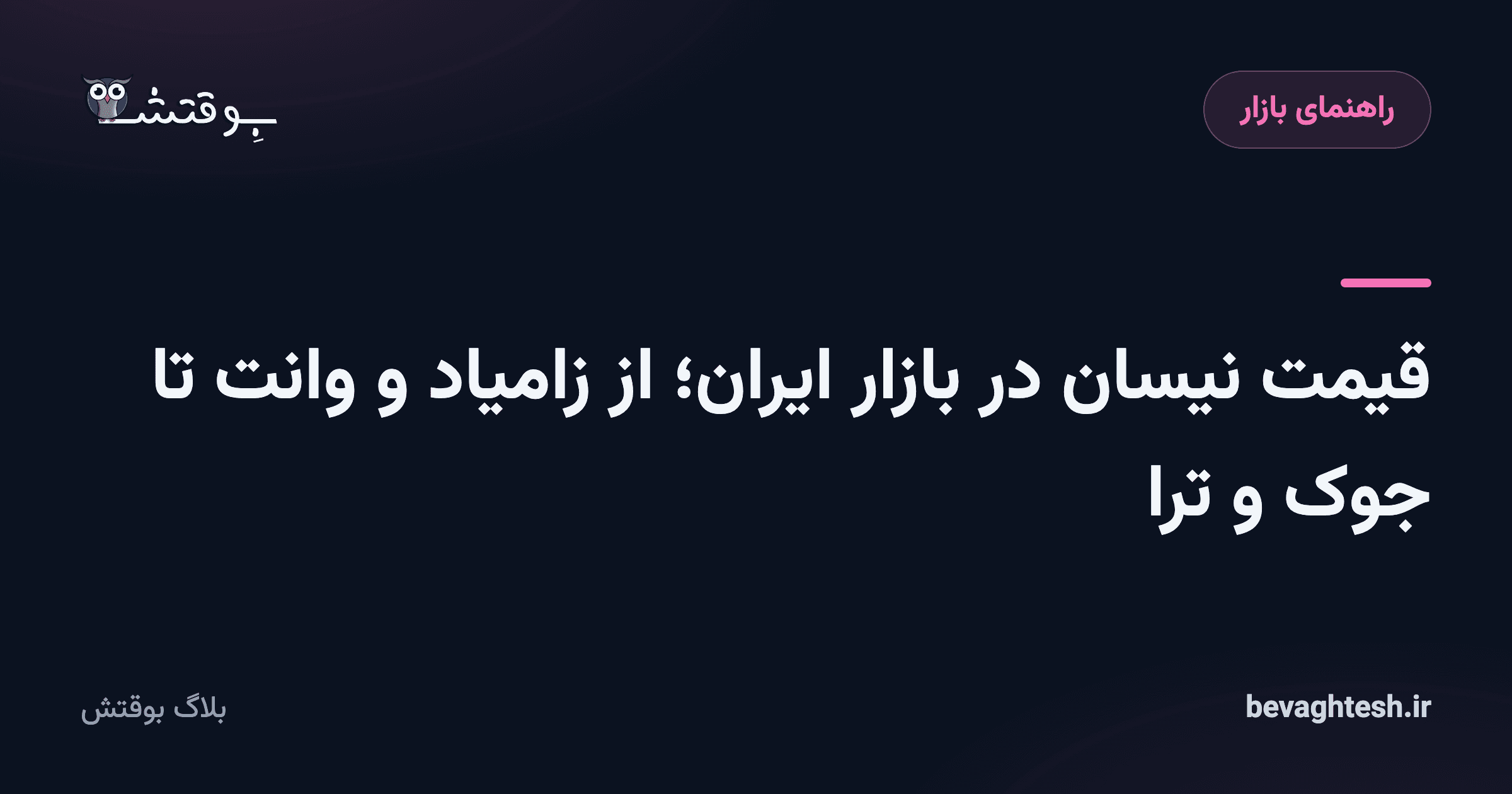 قیمت نیسان در بازار ایران؛ از زامیاد و وانت تا جوک و ترا